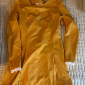 Yellow Long Sleeve Dress